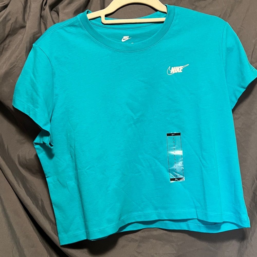 Nike Tiffany Blue crop top